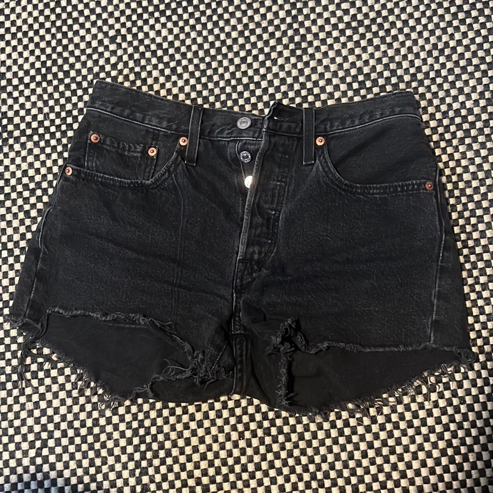 Levi 501 black shorts